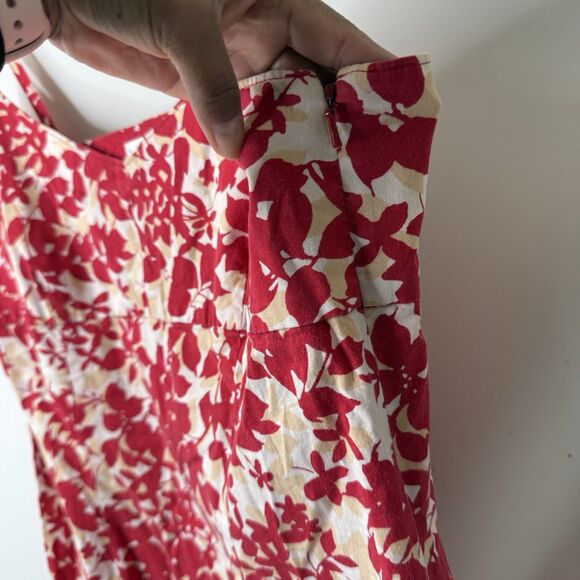 Vtg Old Navy Y2k Babydoll Dress Sz 12 Ditsy Floral Side Zip Mini BloomCore - Picture 5 of 12